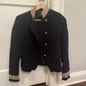 Gold embellished blazer